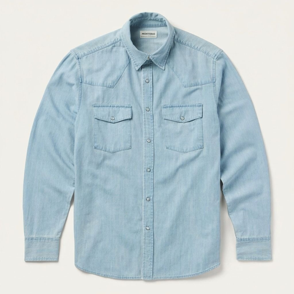 Chambray Oxford Western Shirt