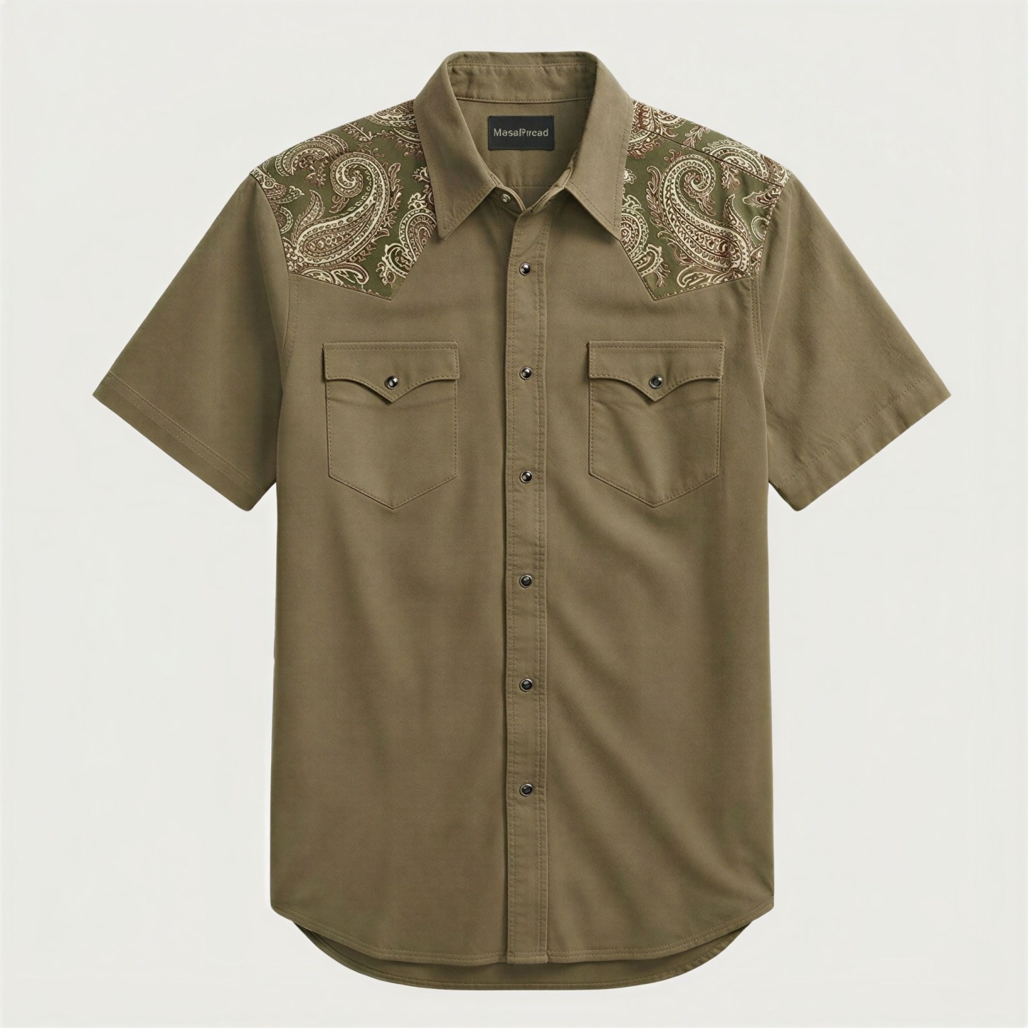 Heritage Serape & Chevron Short Sleeve Western Shirt