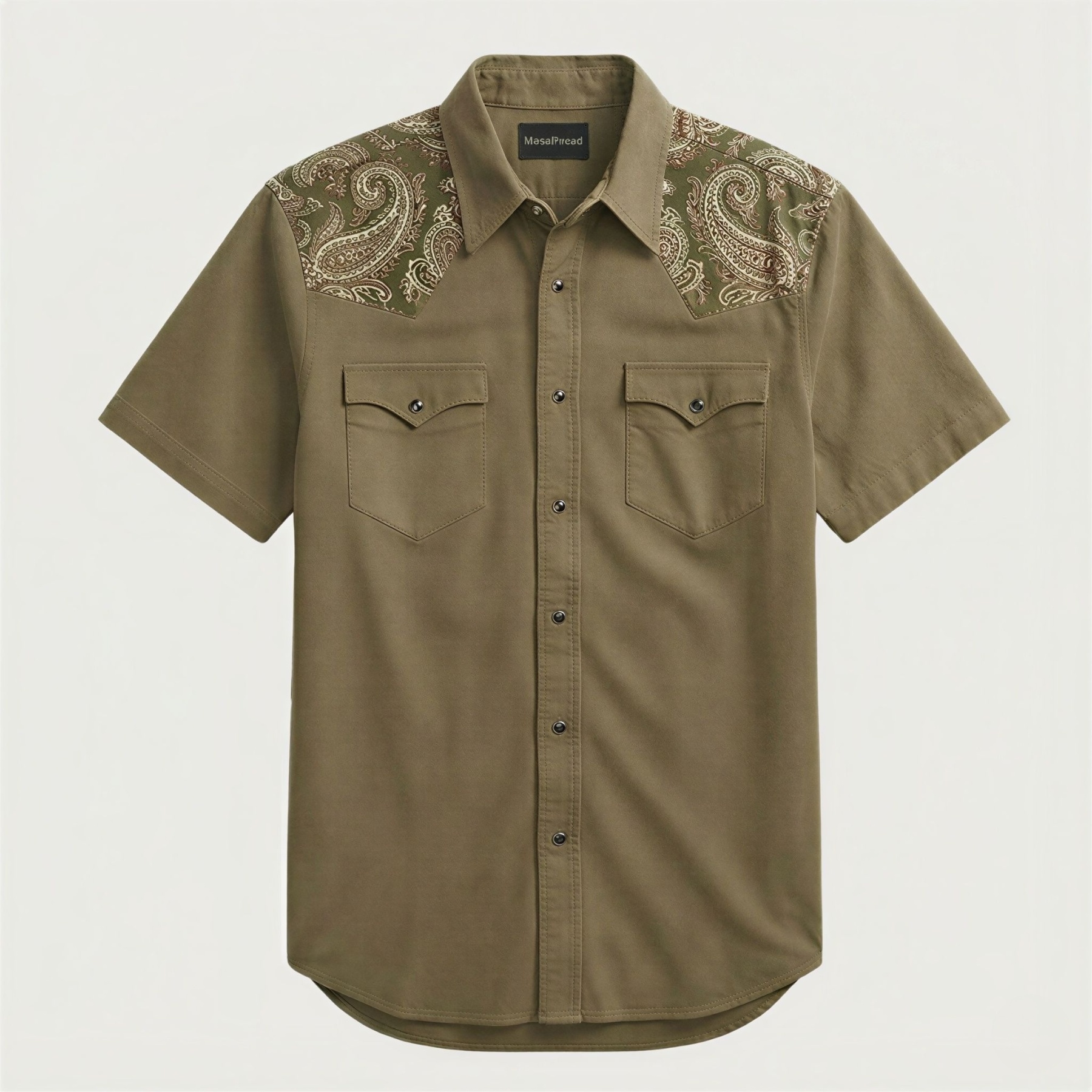 Heritage Serape & Chevron Short Sleeve Western Shirt