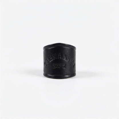 mesathread-frontier-heritage-handcrafted-leather-wild-rag-slide-black-diamond-profile