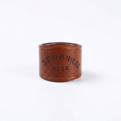 mesathread-custom-embossed-genuine-leather-wild-rag-slide-brown-straight-profile
