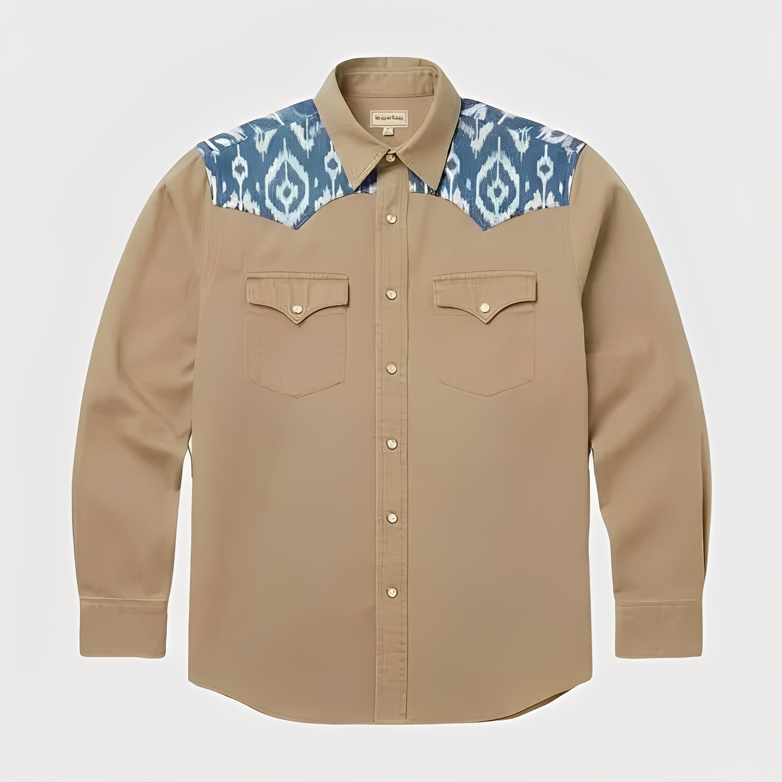 Ikat print - Tan Beige - Four prints