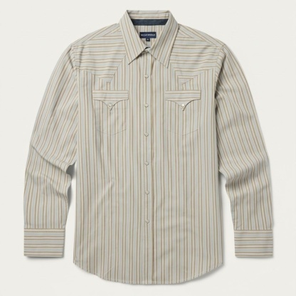 The Sandstone Rail | Desert Stripe Heritage Western Shirt