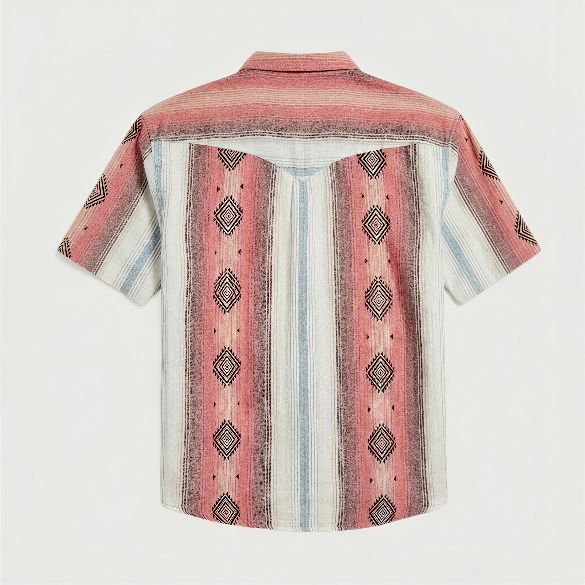 The Wyatt Pearl Snap | Heritage Serape & Chevron Short Sleeve Western Shirt - 2