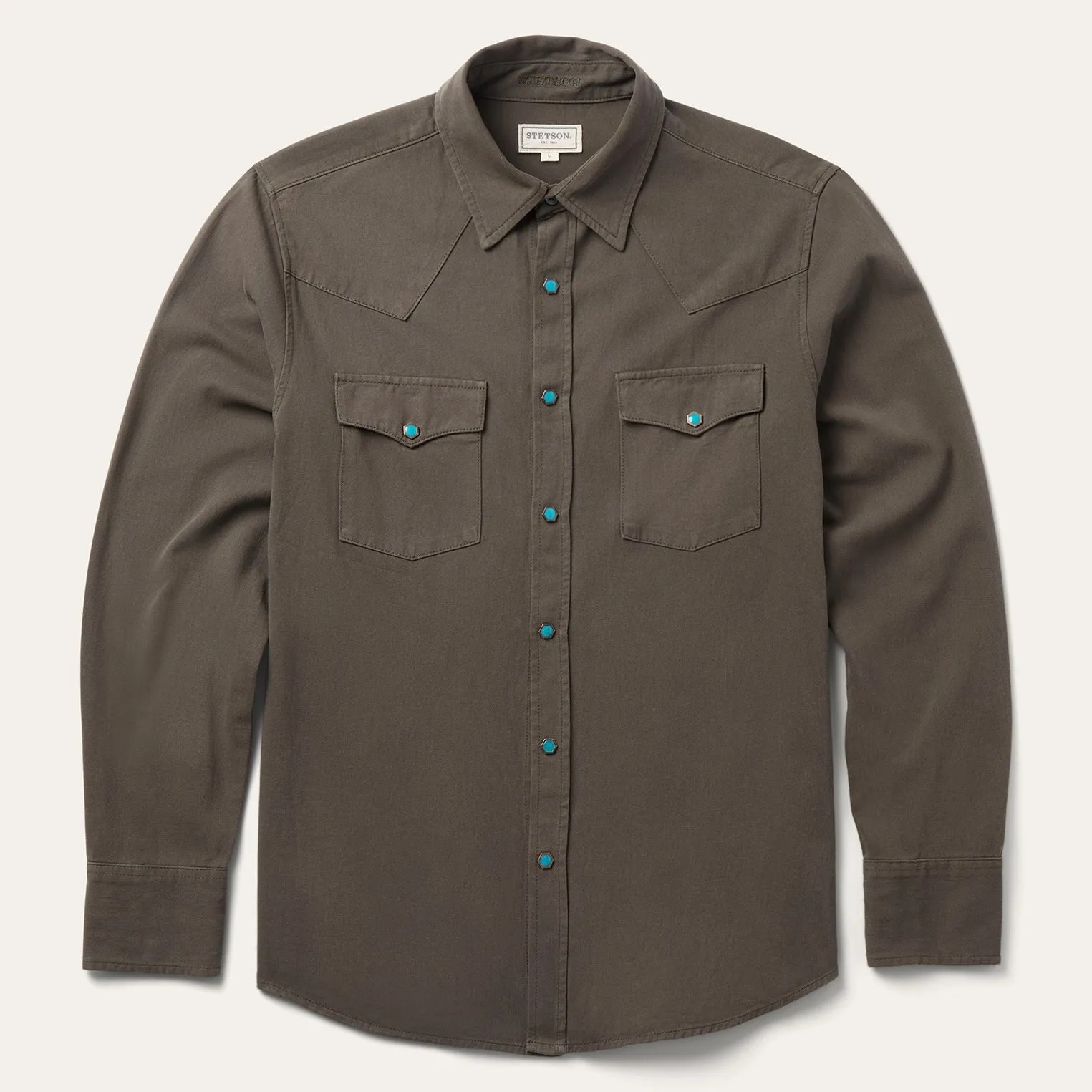 The Iron Turquoise | Heritage Twill Western Shirt