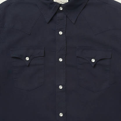 The Midnight Rider | Deep Navy Heritage Western Shirt