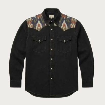 Ikat print - Black - Four prints