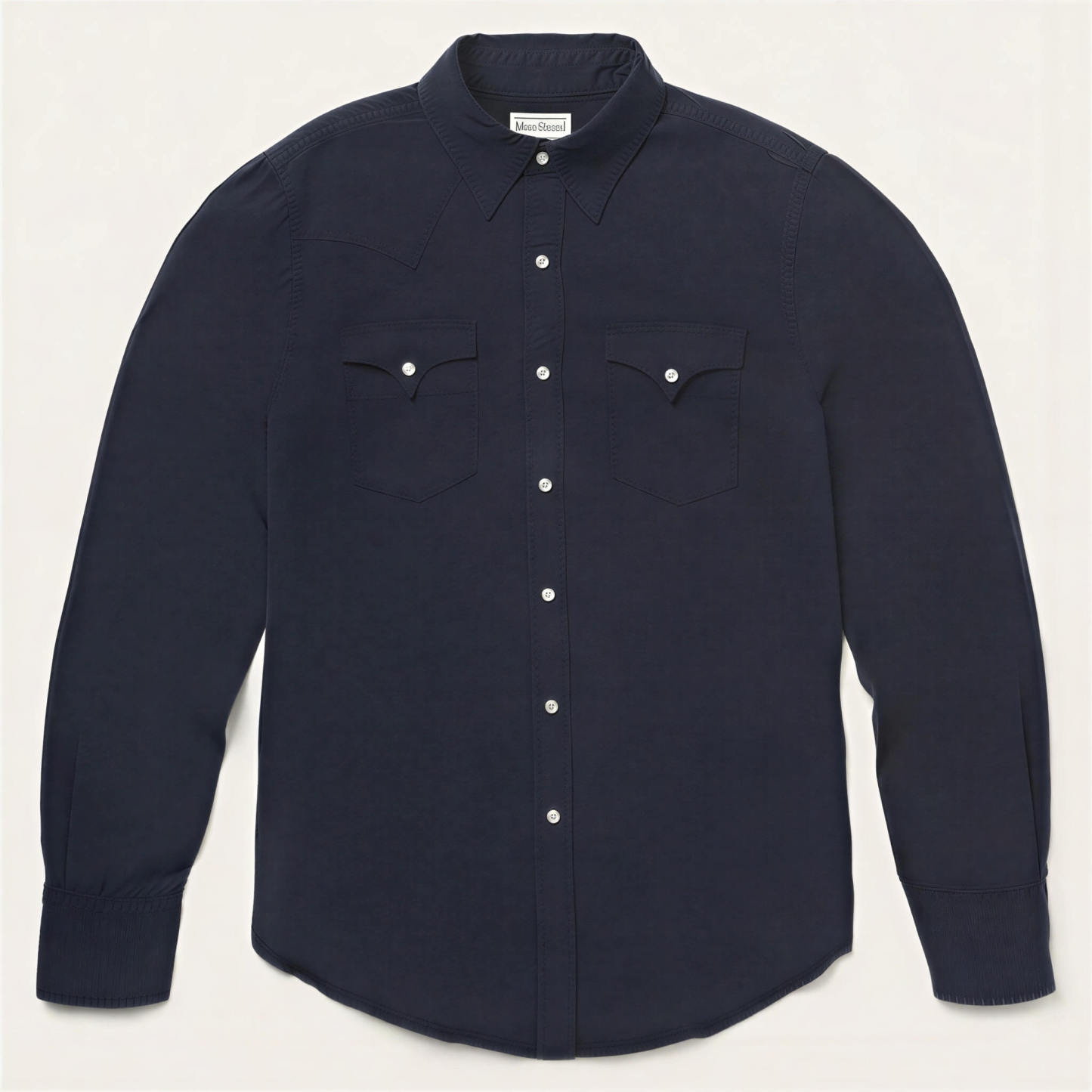 The Midnight Rider | Deep Navy Heritage Western Shirt