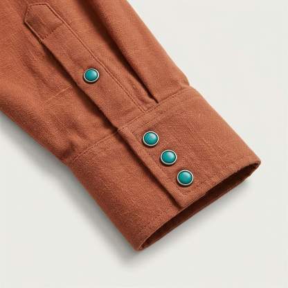 The Phoenix Paisley | Contrast Panel Heritage Western Shirt