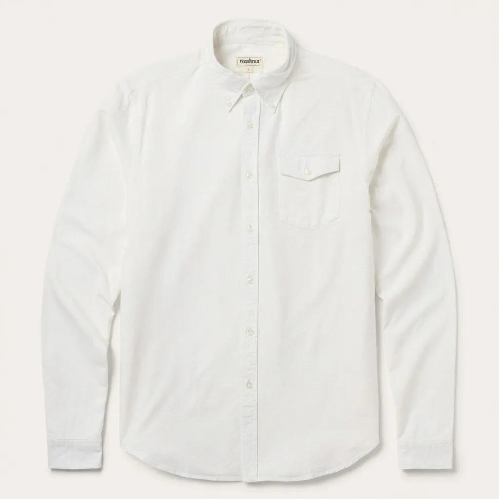 Peached Oxford Button-Down Shirt