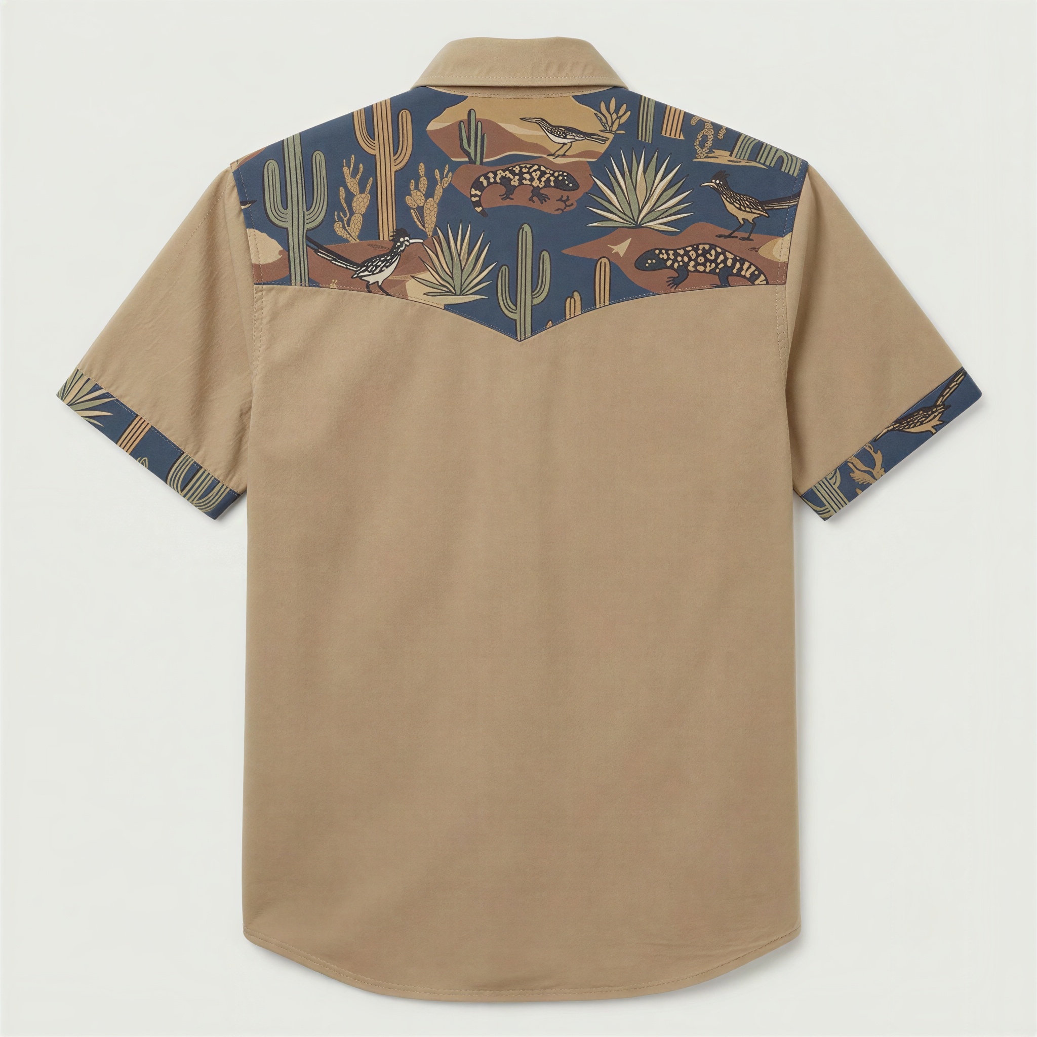 The Sonoran Outpost | Mesathread Pro Contrast Panel Short-Sleeve Western Shirt