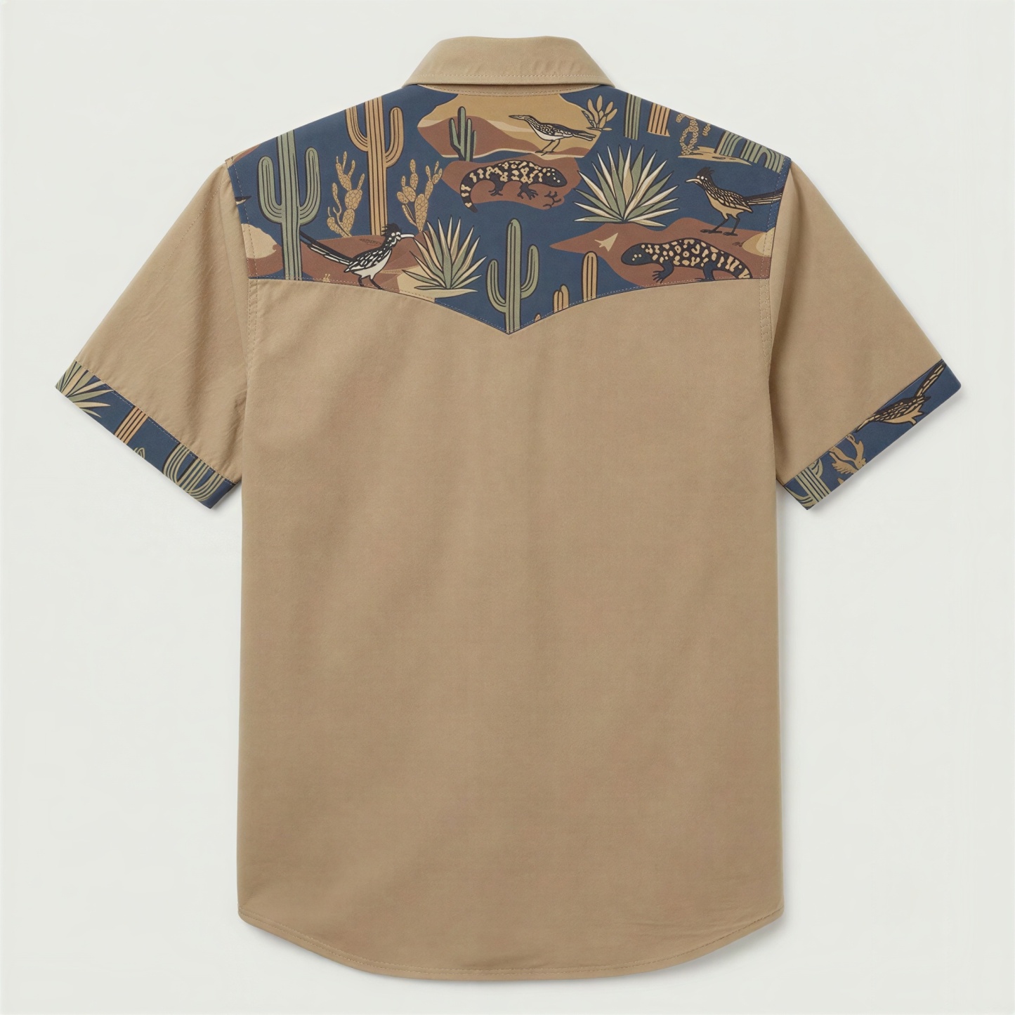 The Sonoran Outpost | Mesathread Pro Contrast Panel Short-Sleeve Western Shirt