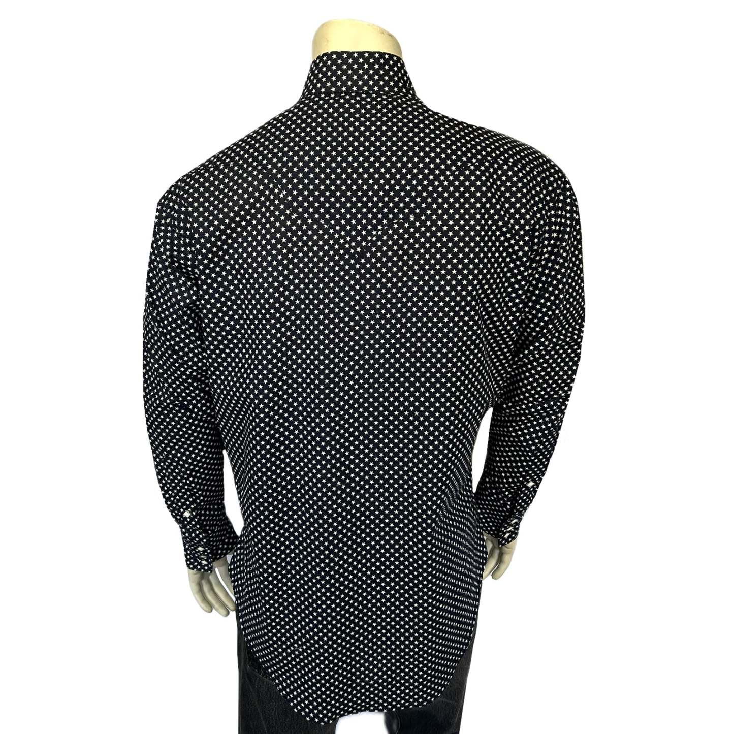 Men's American Stars Print Western Shirt in Navy-MesaThread