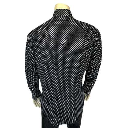 Men's American Stars Print Western Shirt in Navy-MesaThread