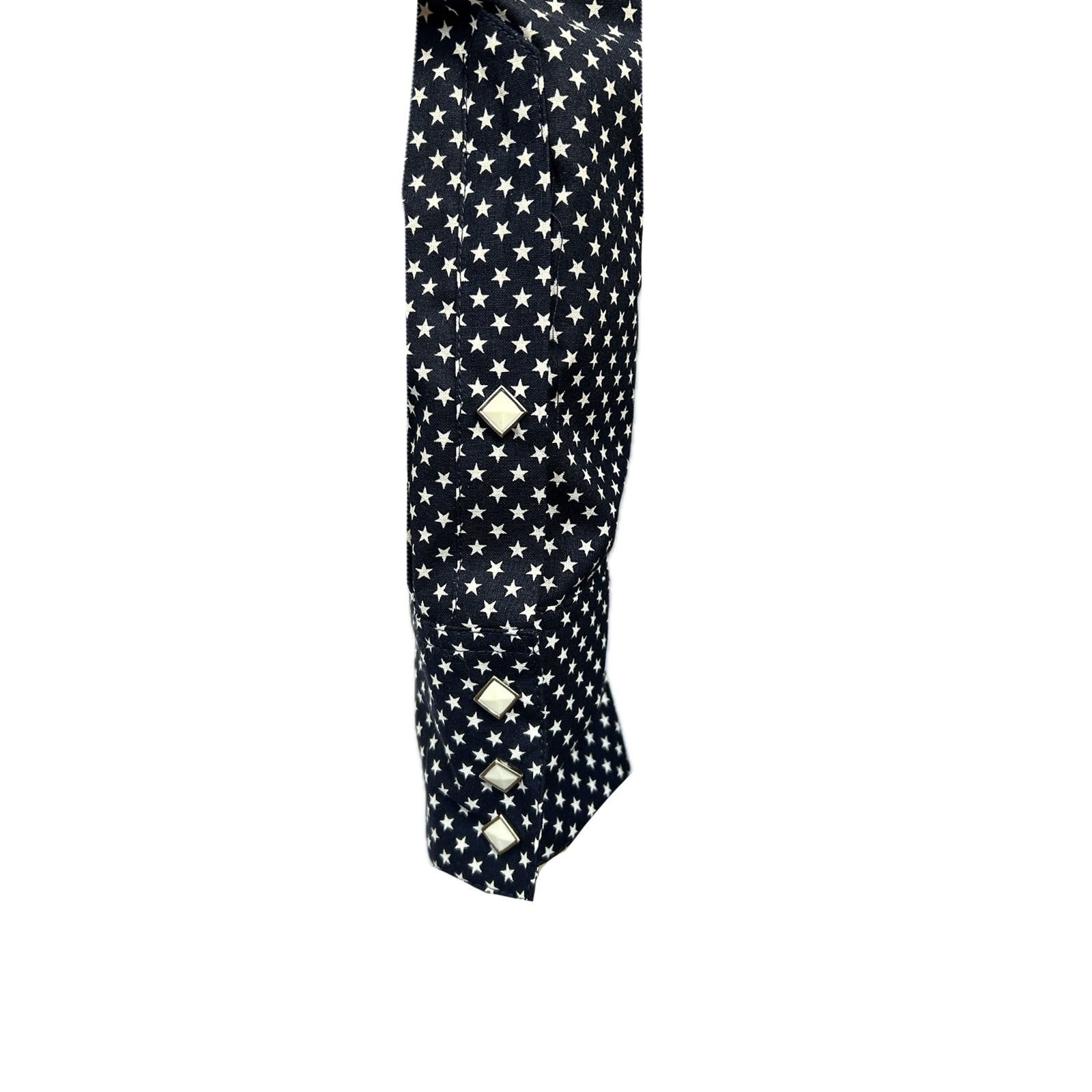 Men's American Stars Print Western Shirt in Navy-MesaThread