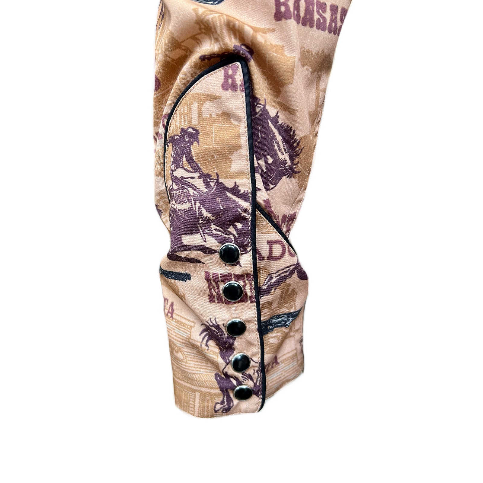 Men's Vintage Brown States Western Shirt-MesaThread