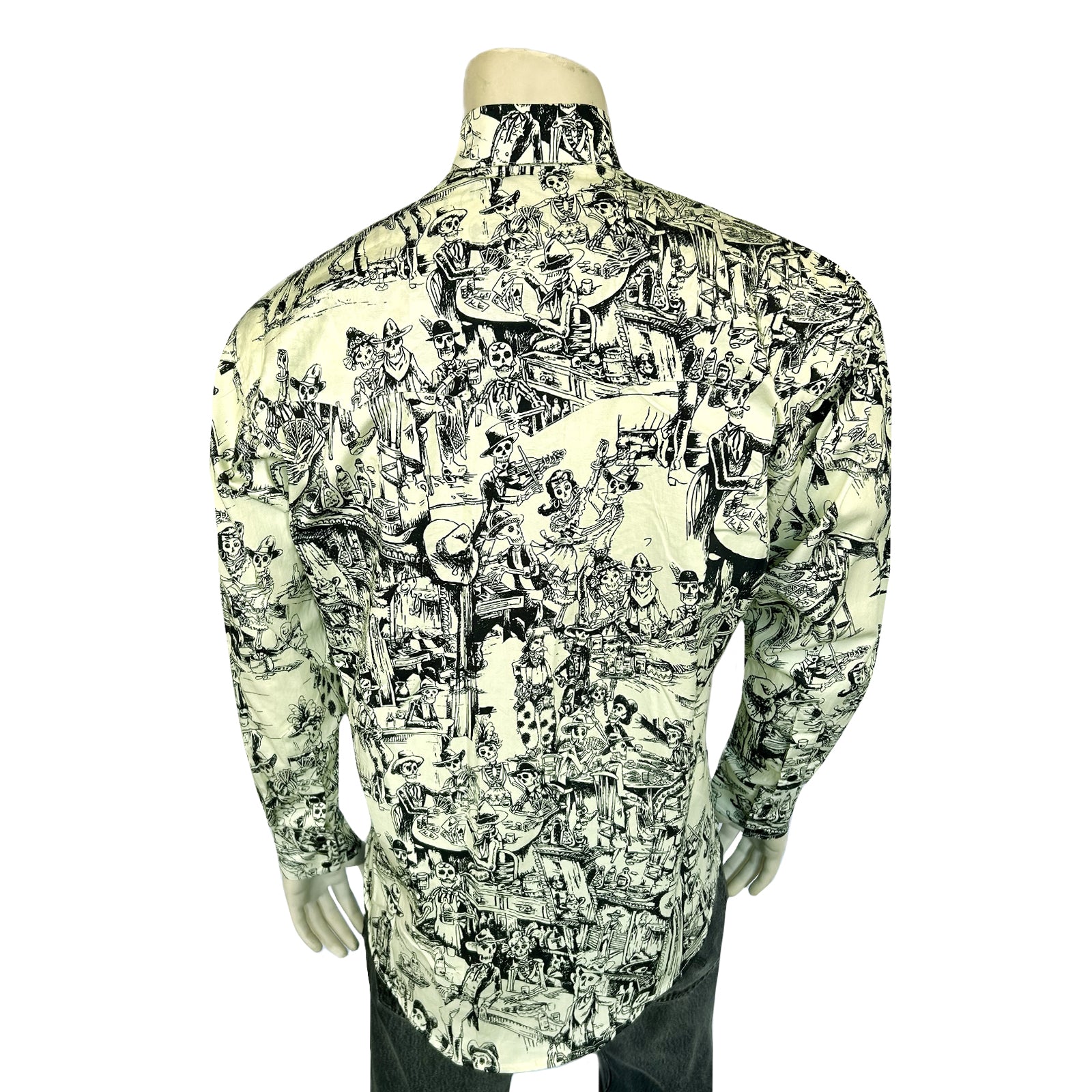 Men's Deadwood Saloon Print Western Shirt-MesaThread
