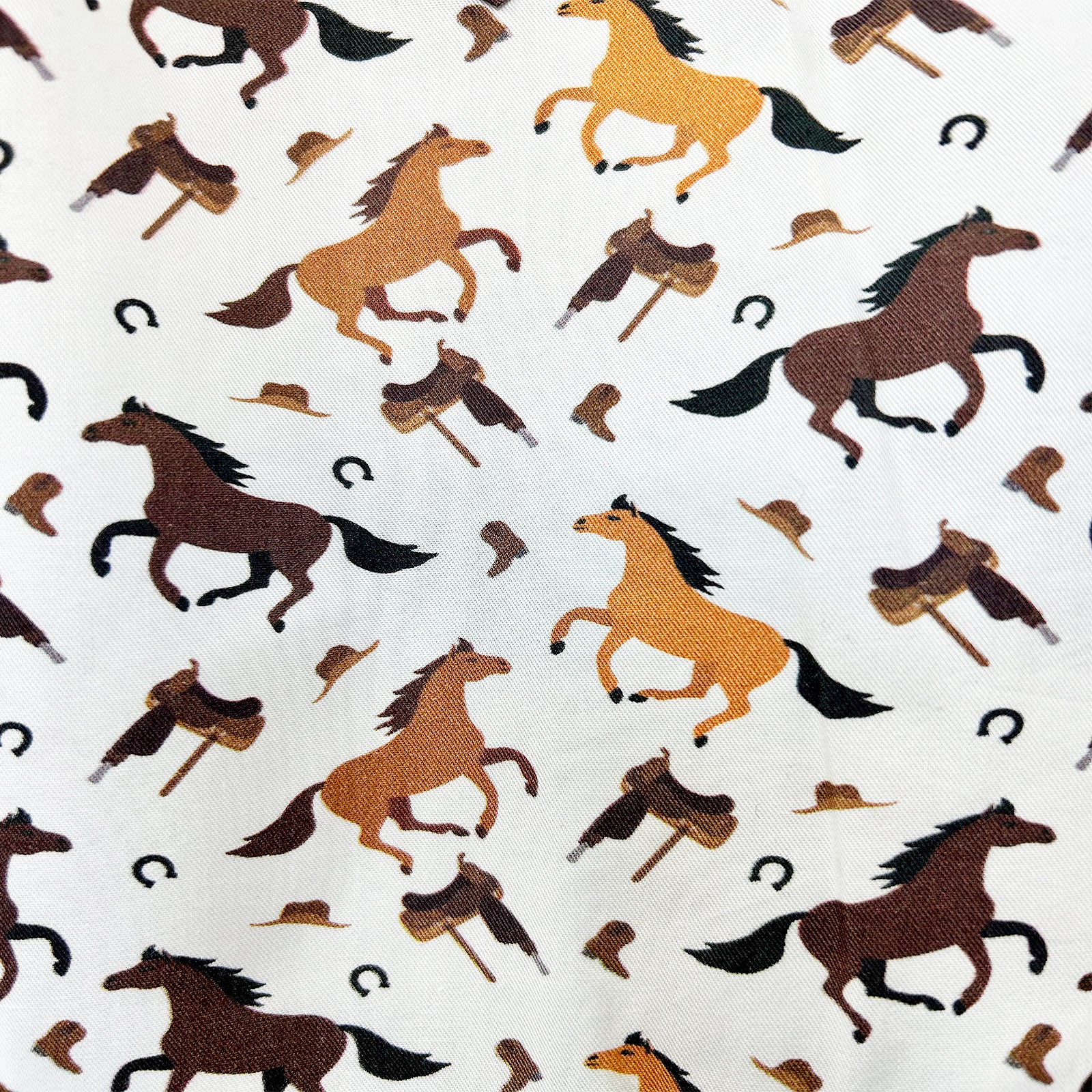 Men's Horse Print Western Shirt-MesaThread