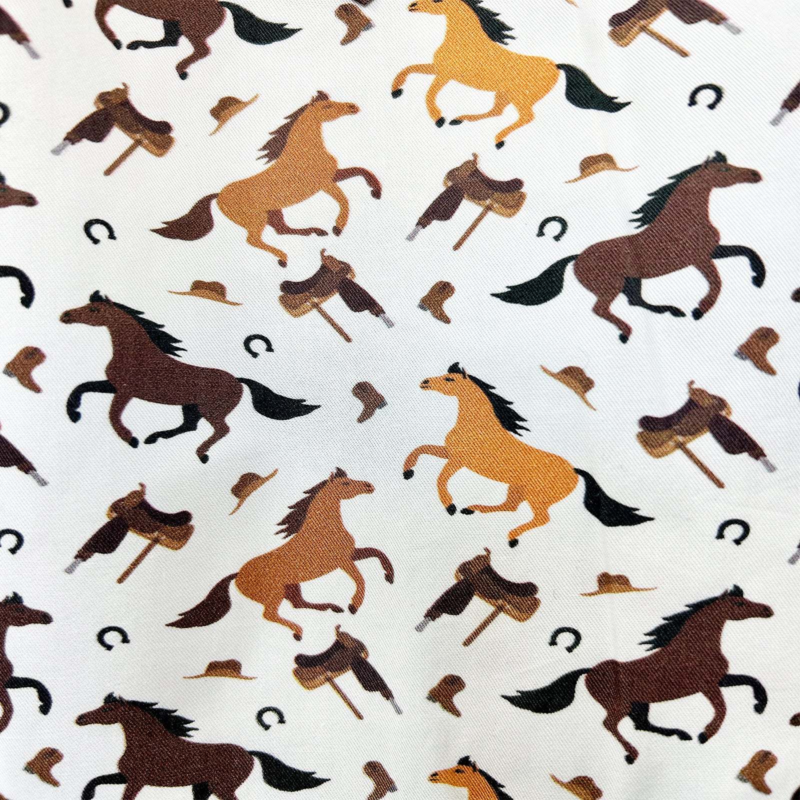 Men's Horse Print Western Shirt-MesaThread