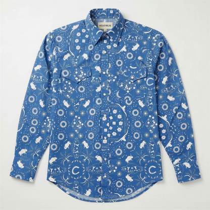 The Buffalo Blue Print | Heritage Totem Western Shirt