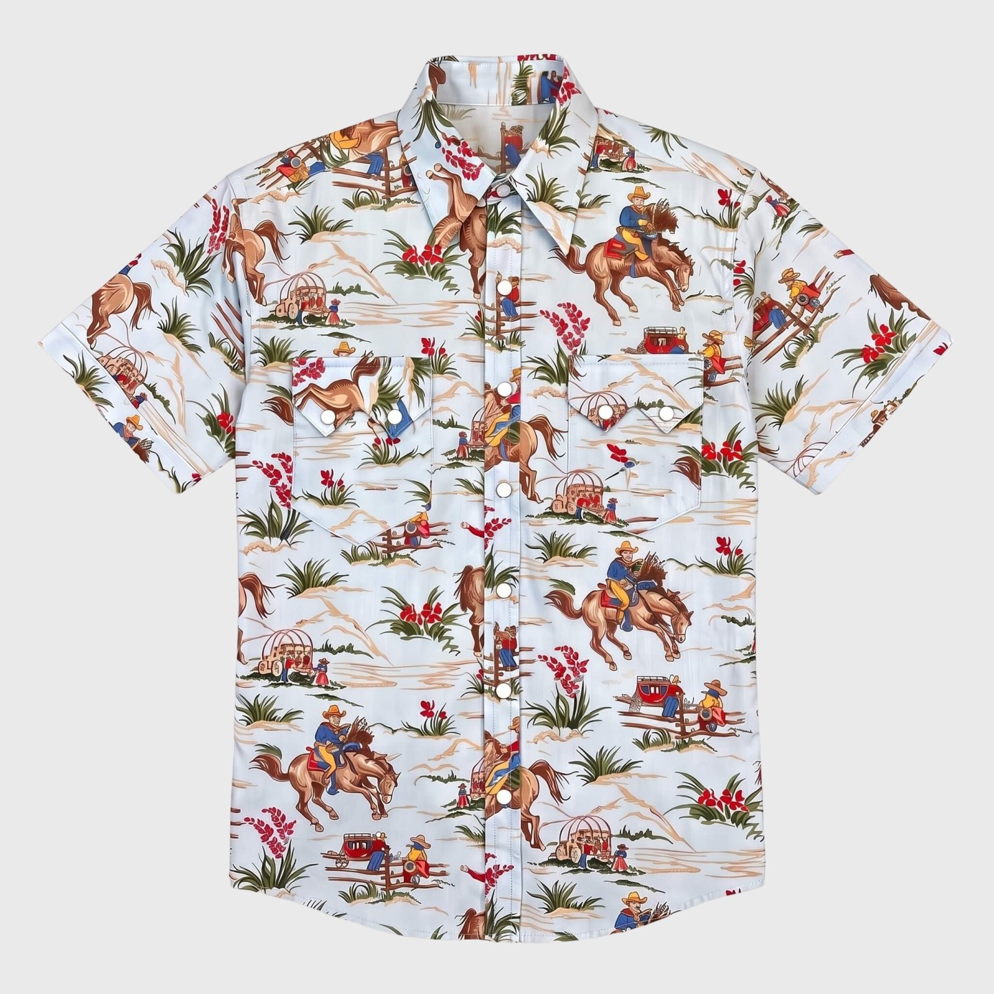 The Skyward Rodeo | Vintage Illustrative Western Shirt
