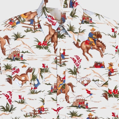 The Skyward Rodeo | Vintage Illustrative Western Shirt