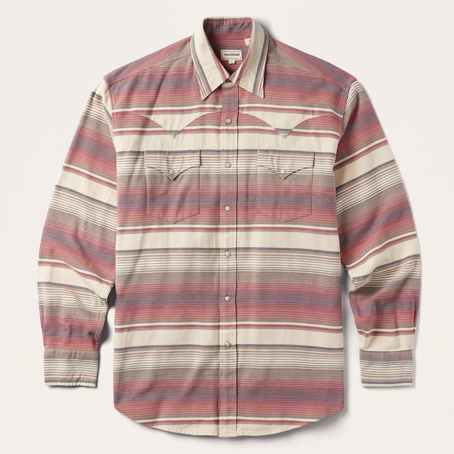 The Sunset Mesa | Serape-Inspired Striped Western Shirt