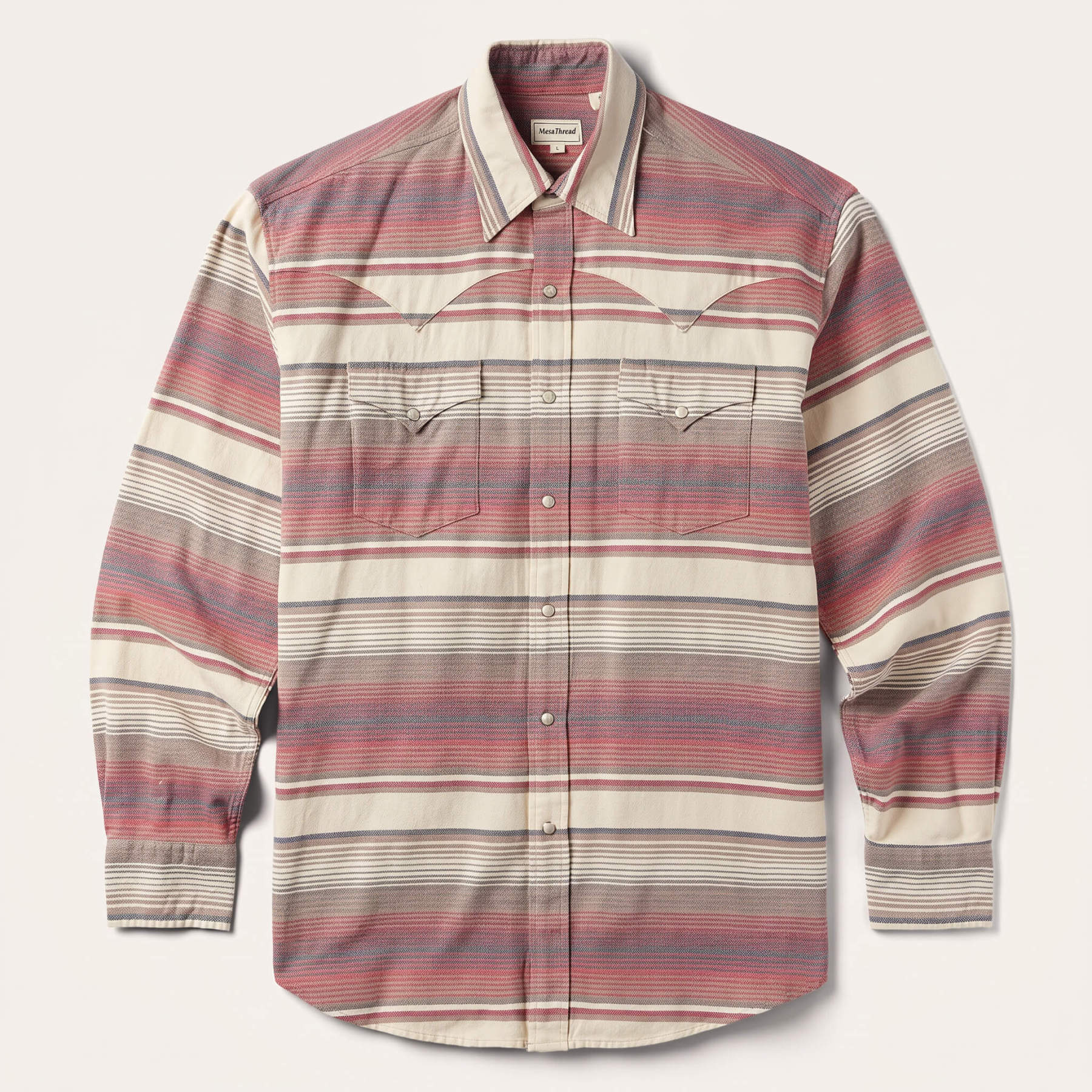 The Sunset Mesa | Serape-Inspired Striped Western Shirt