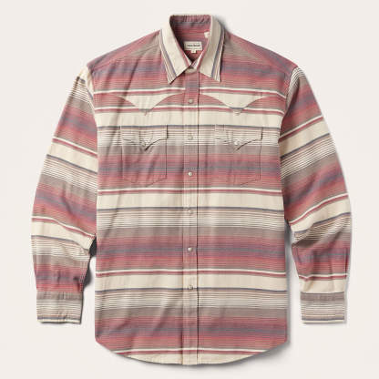 The Sunset Mesa | Serape-Inspired Striped Western Shirt