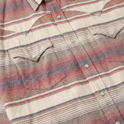 The Sunset Mesa | Serape-Inspired Striped Western Shirt