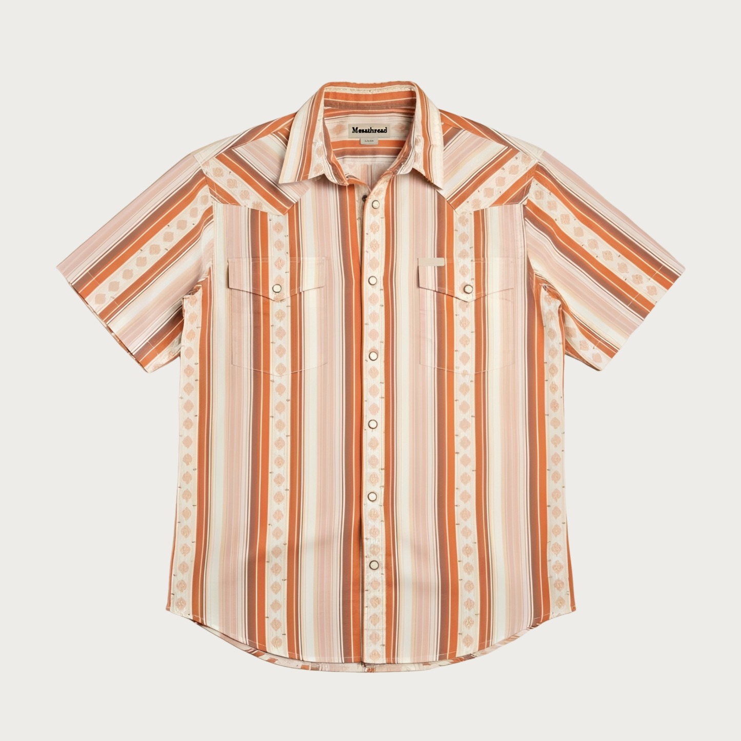 The Wyatt Pearl Snap | Heritage Serape & Chevron Short Sleeve Western Shirt