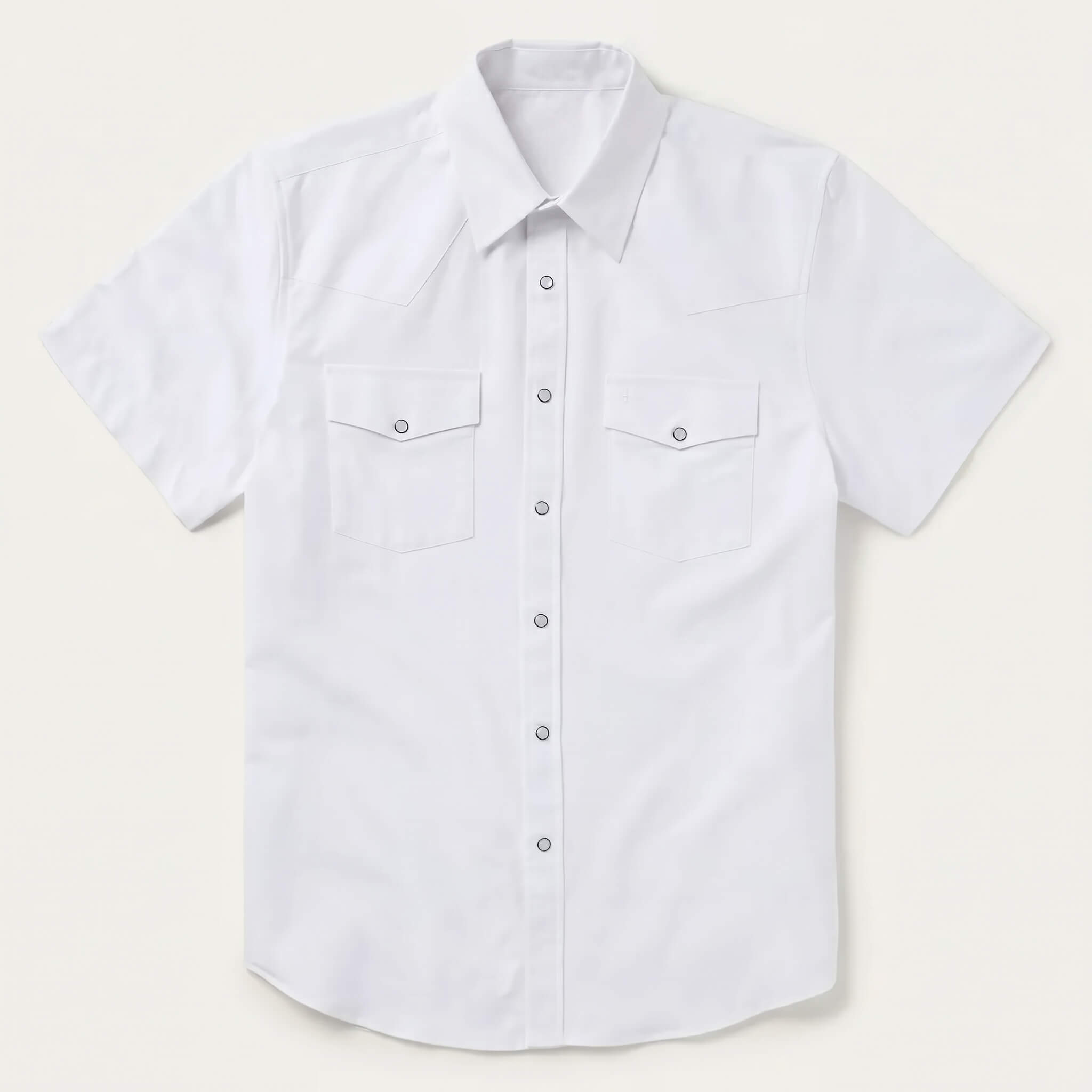 The Alabaster Outlaw | Essential White Canvas Western Shirt