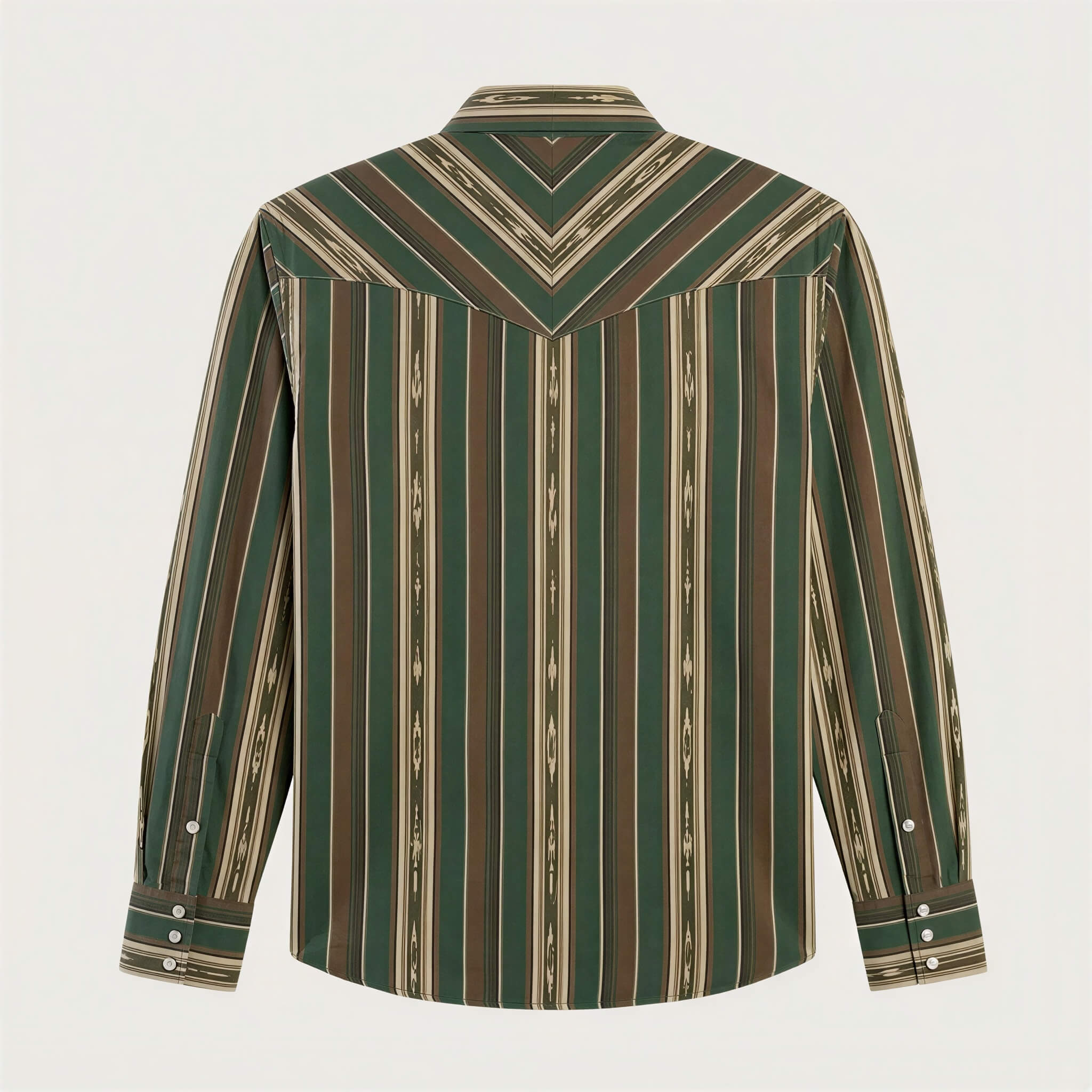 The Wyatt Pearl Snap | Heritage Serape Stripe Western Shirt - 2