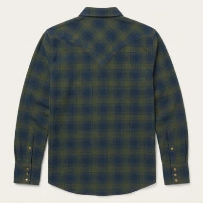 The Verdant Frontier | Artisan Shadow-Check Western Shirt