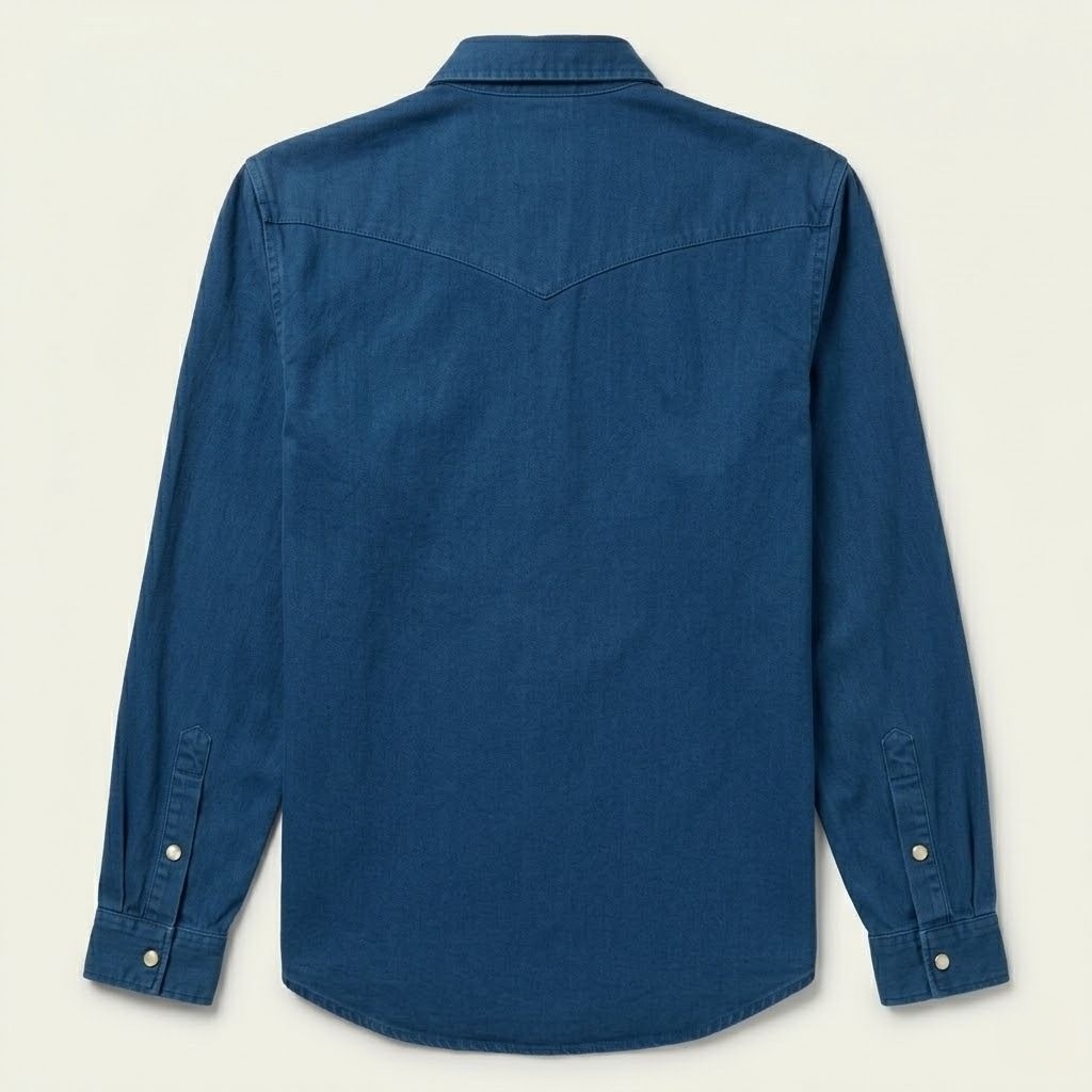 The "Azure Dawn" Pearl Snap Shirt