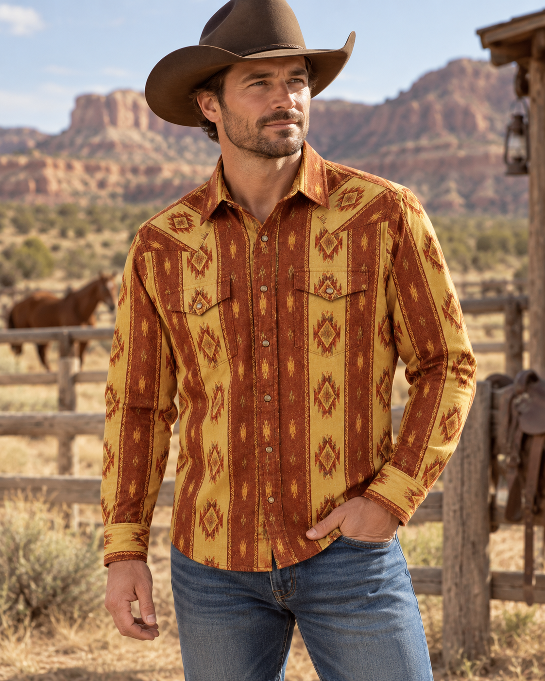 The Dusk Wanderer — Sunset Ochre & Bone White 