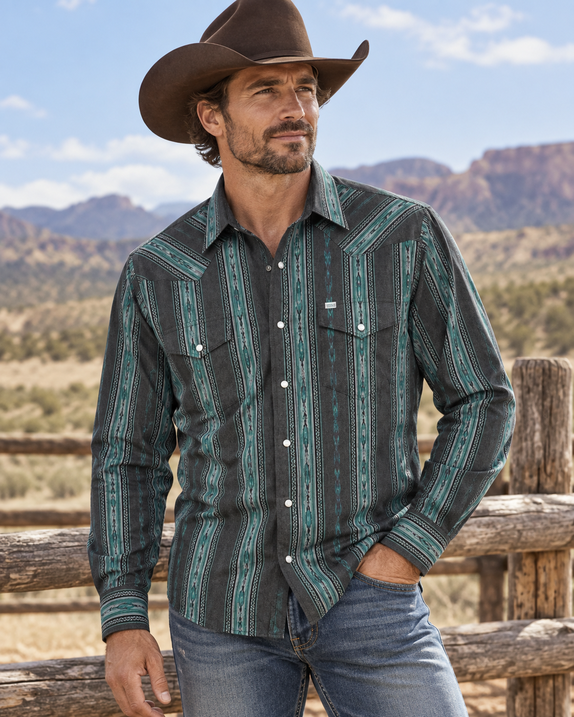 The Midnight Canyon Stripe — Dusk Teal