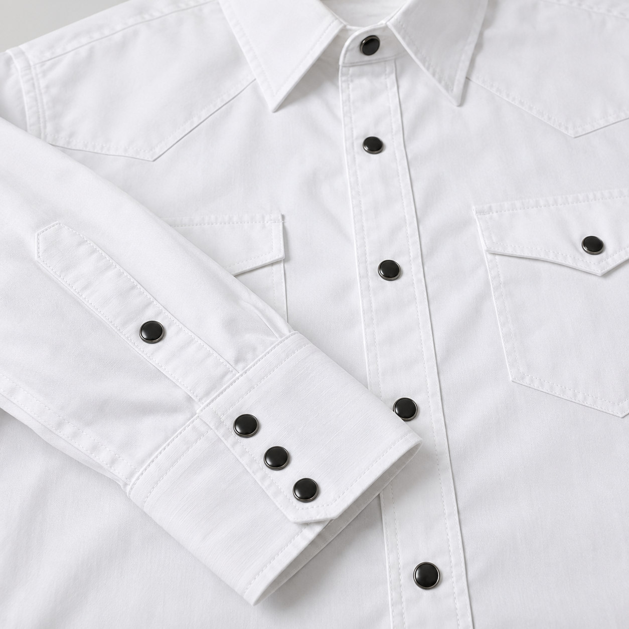 The Snowcap Sentinel - Heritage White Western With Black Snap