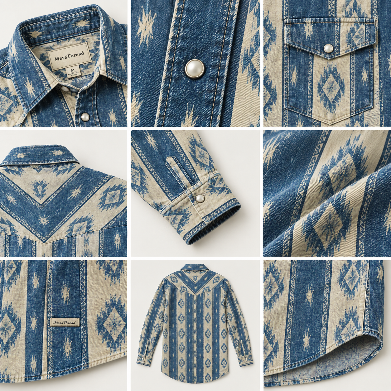The Skybound Nomad — Bleached Indigo & Sandstone