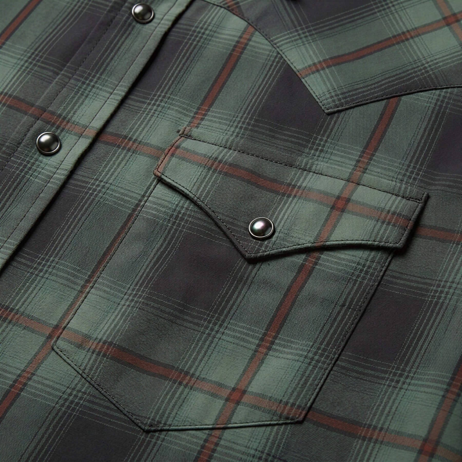 Men’s Western Heritage Cotton Shirt - Pine Plaid