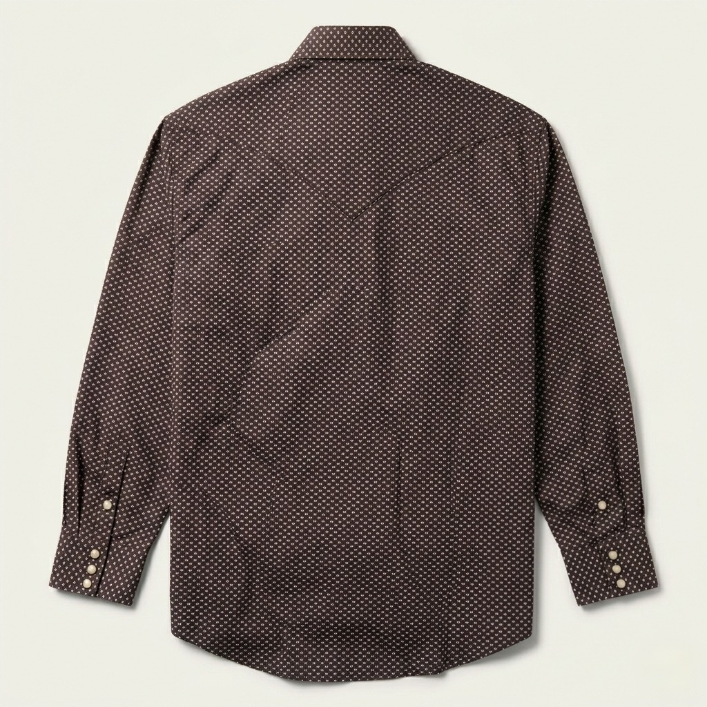 Blue Polaris Geo Print Western Shirt