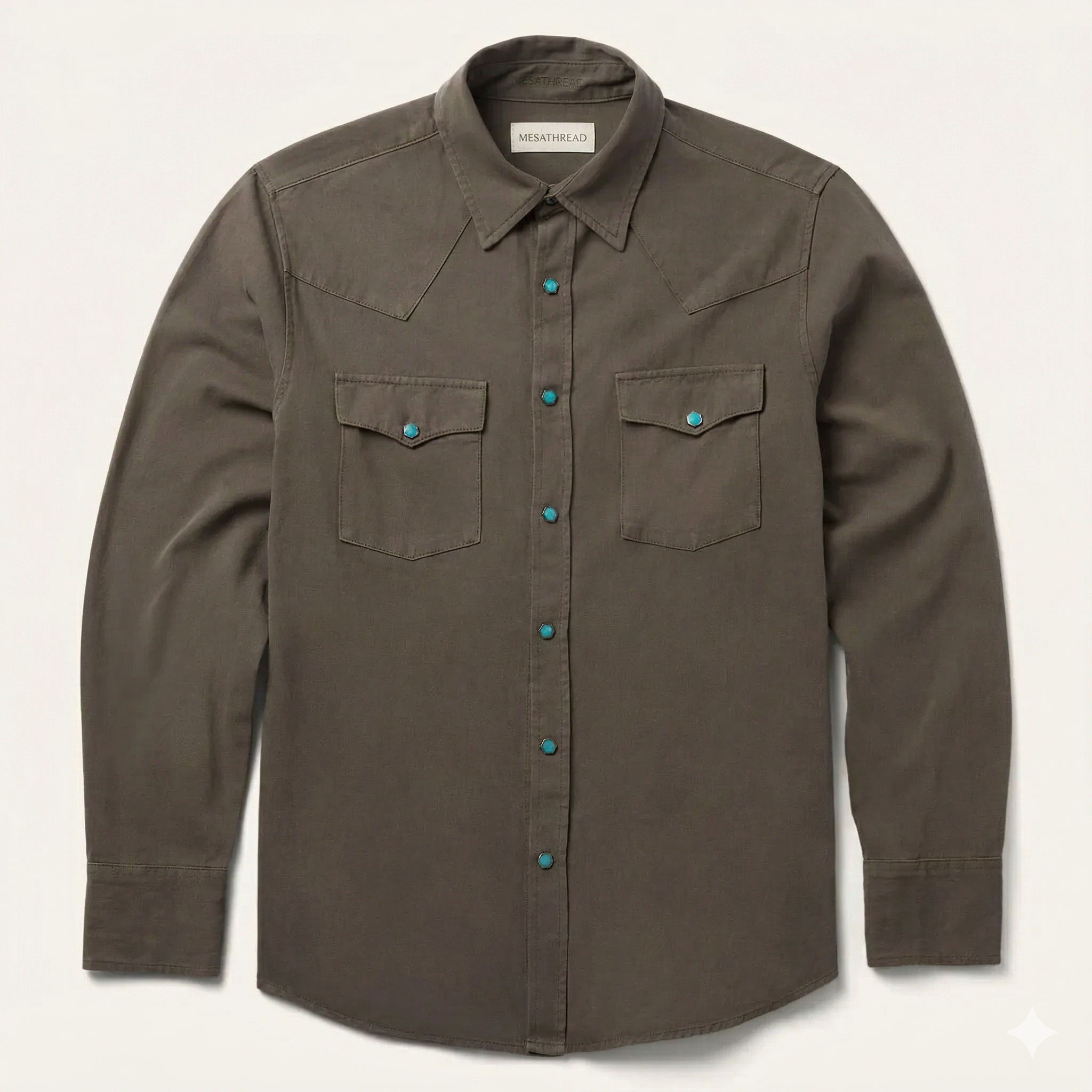 The Iron Turquoise | Heritage Twill Western Shirt