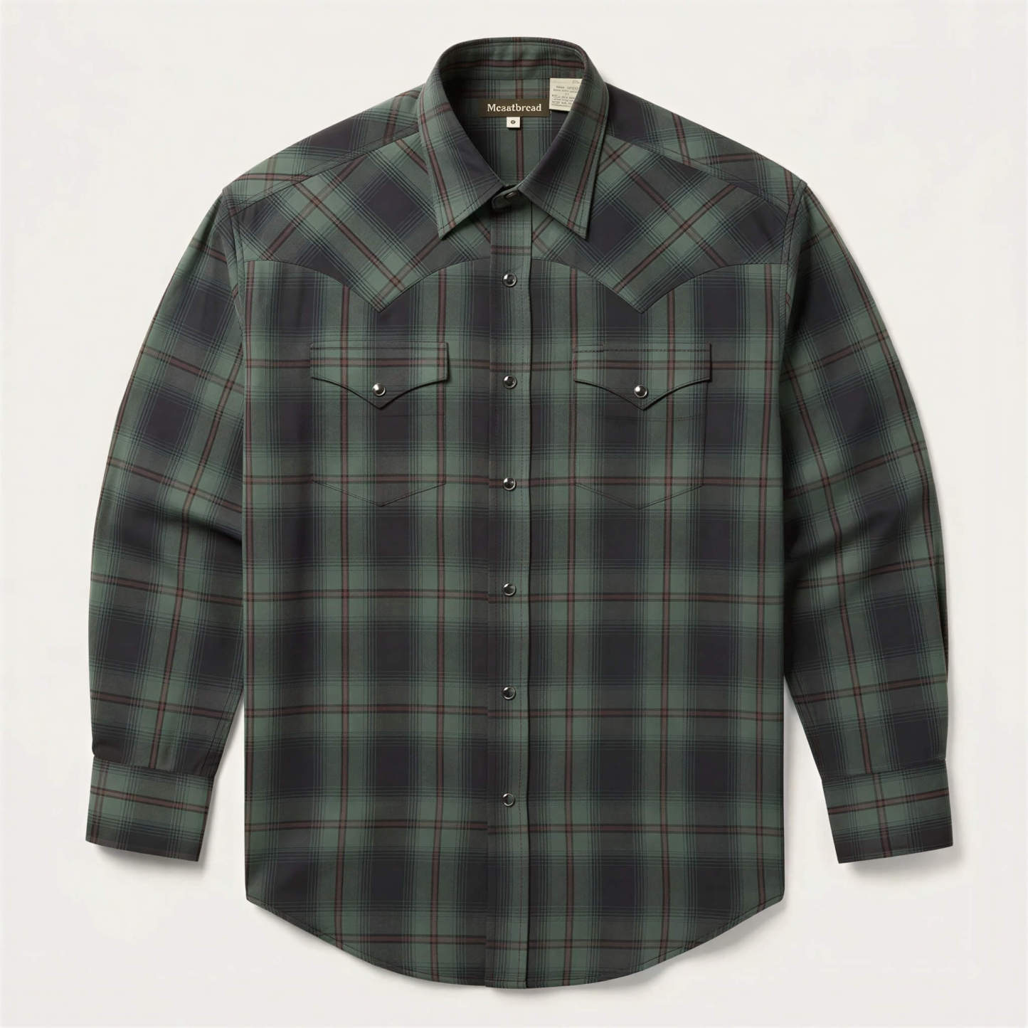 Men’s Western Heritage Cotton Shirt - Pine Plaid