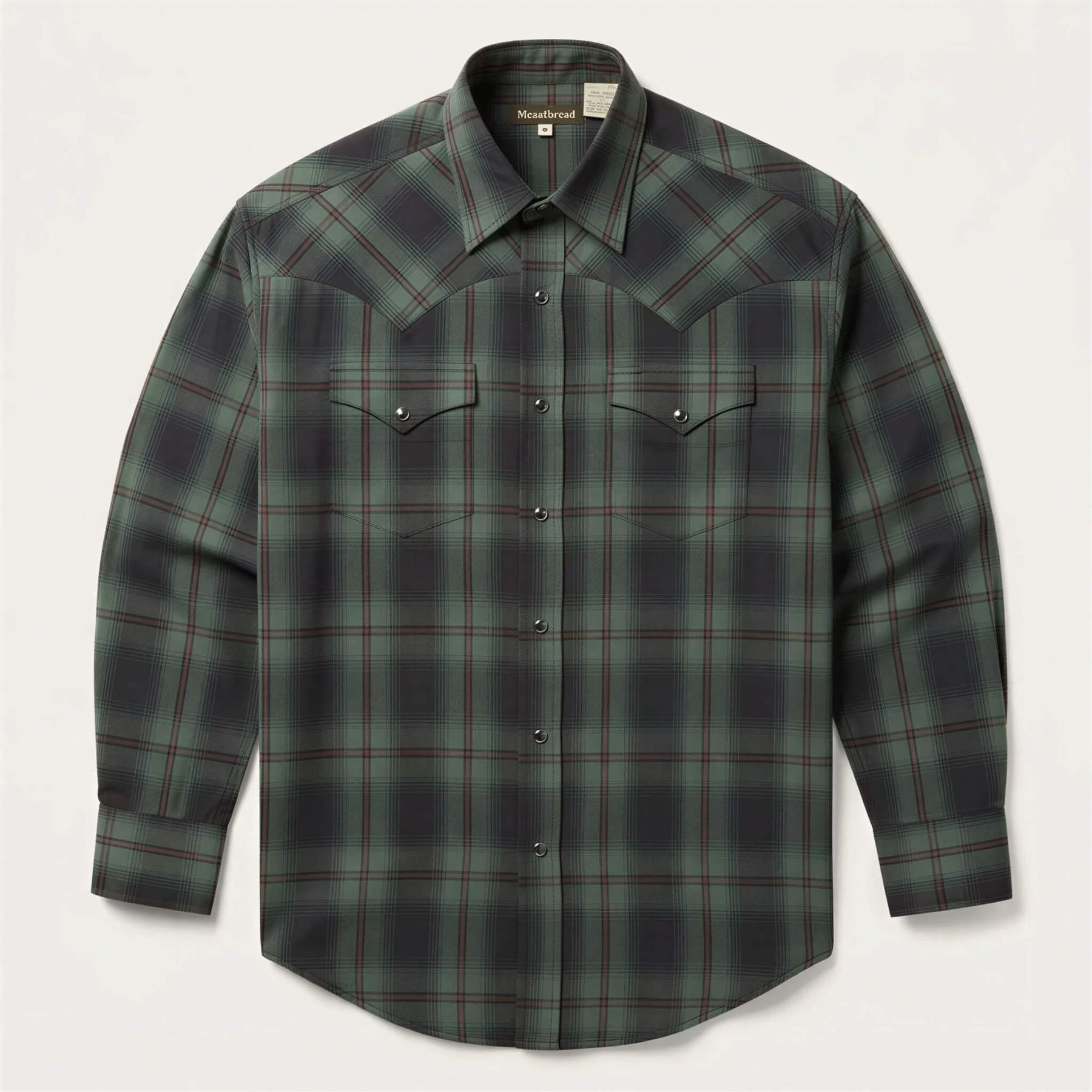 Men’s Western Heritage Cotton Shirt - Pine Plaid