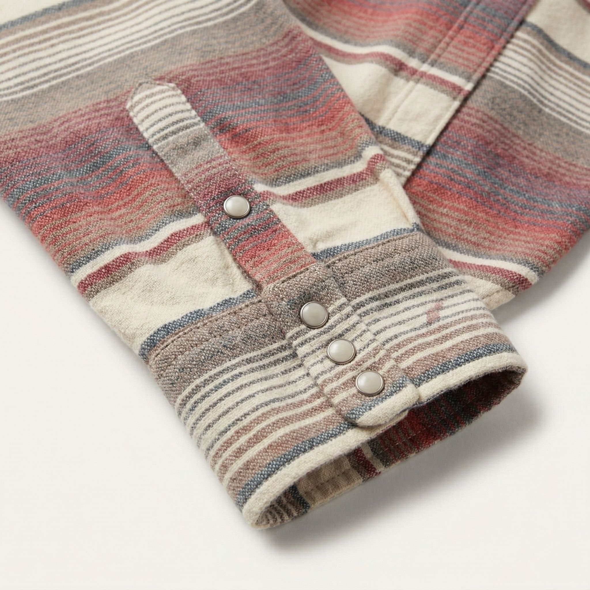 The Sunset Mesa | Serape-Inspired Striped Western Shirt