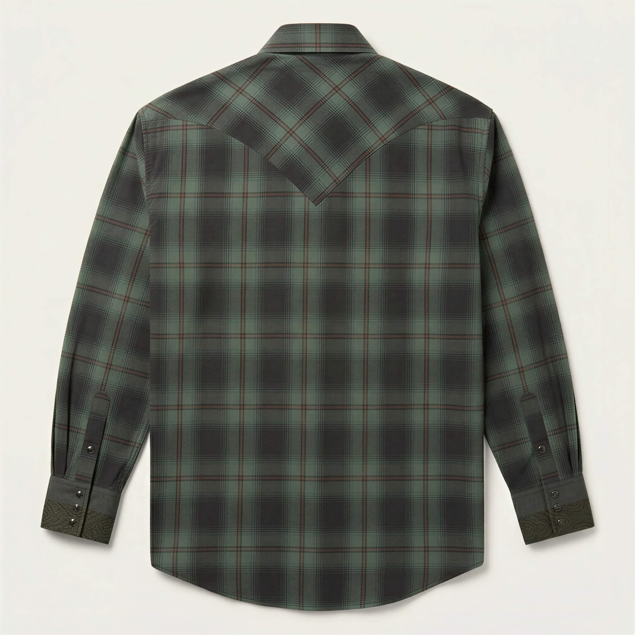 Men’s Western Heritage Cotton Shirt - Pine Plaid
