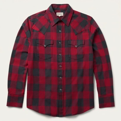 Buffalo Plaid Western Shirt-MesaThread