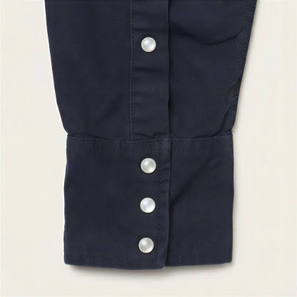 The Midnight Rider | Deep Navy Heritage Western Shirt