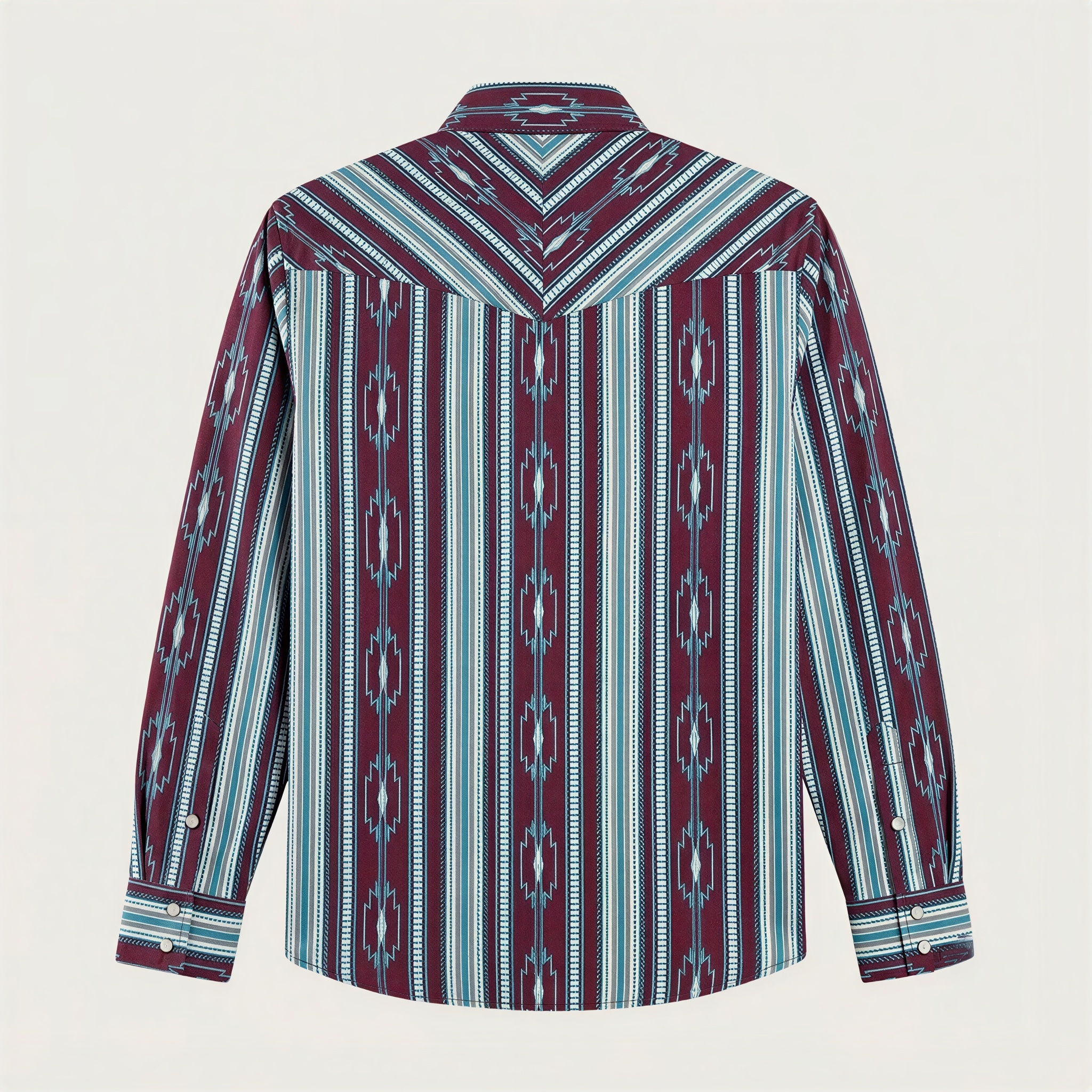 The Wyatt Pearl Snap | Heritage Serape Stripe Western Shirt - 2