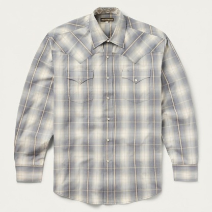 The Slate Ridge | Smoky Ombre Bias-Check Western